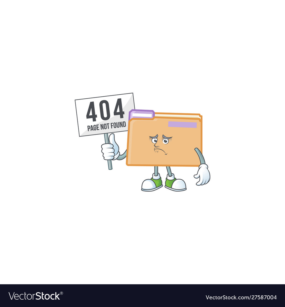 Pouting with bring board folder for saving a file vector image Pouting with bring board folder for saving a file
