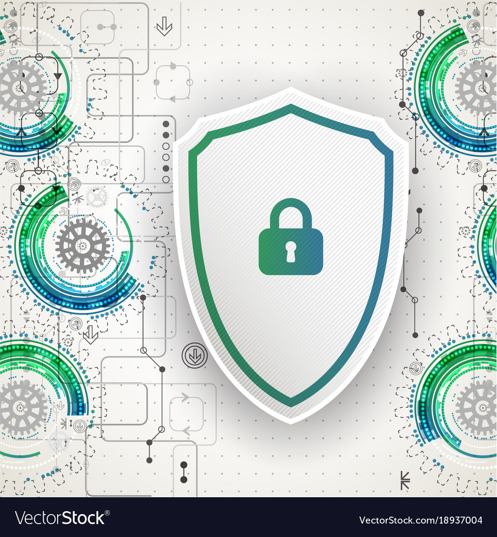 Protection background technology security encode Vector Image
