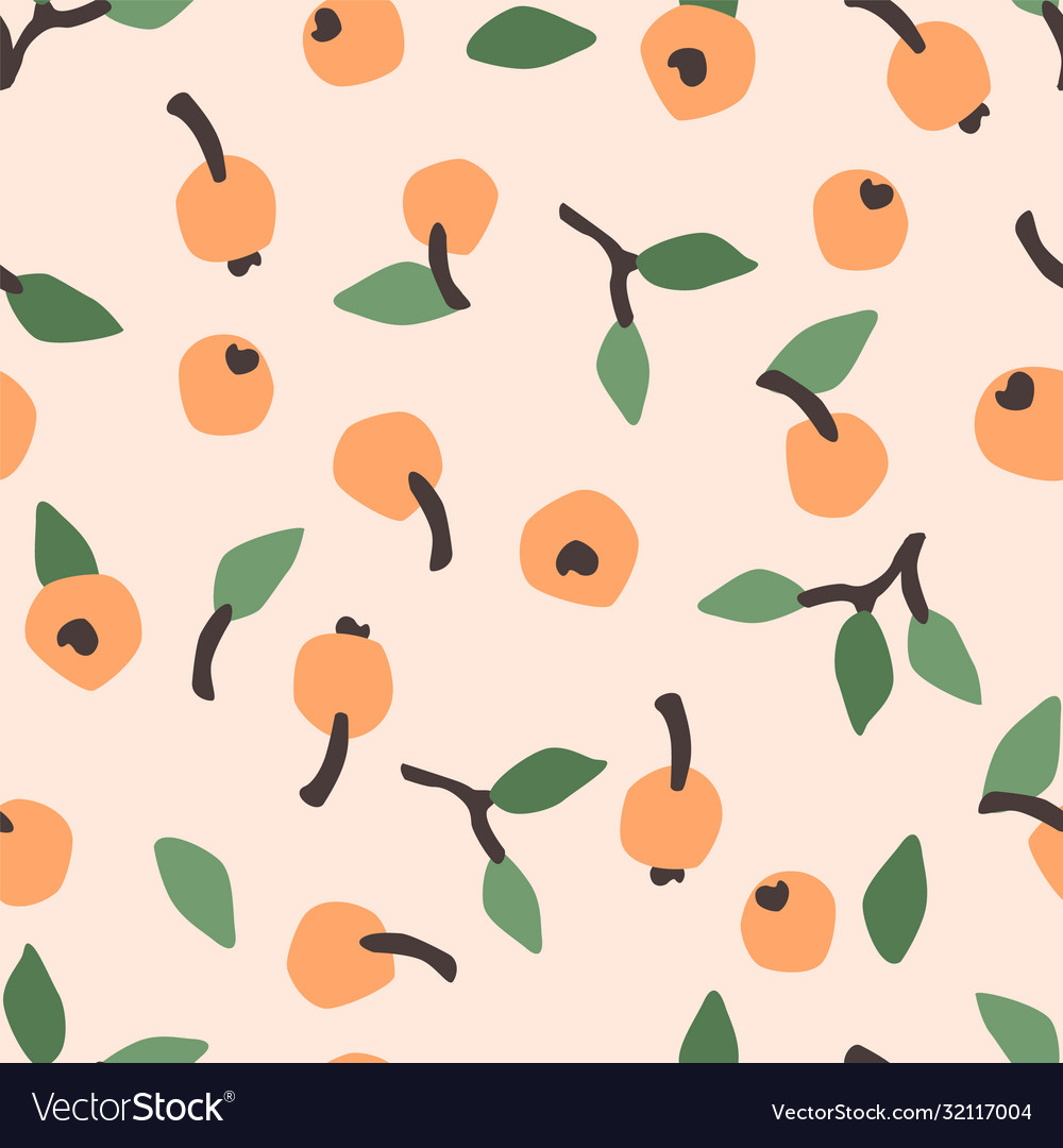 Seamless pattern with abstract berries vector image Seamless pattern with abstract berries