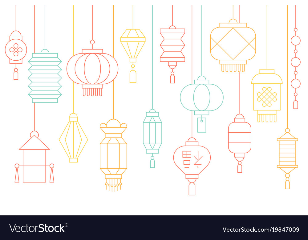Chinese Lanterns & New Year Banner