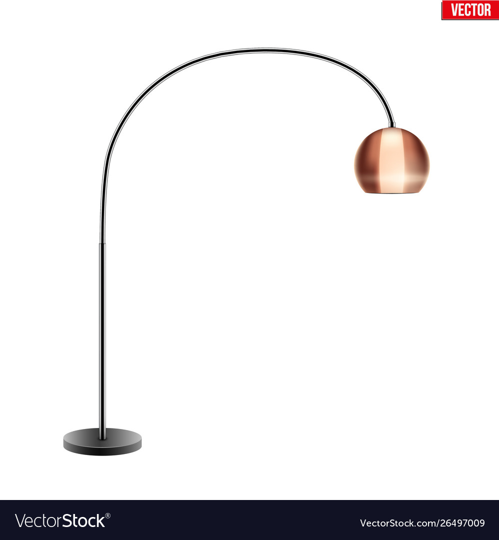 Decorative metal floor lamp