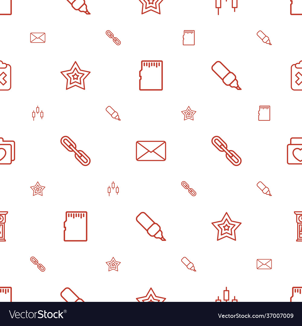Interface icons pattern seamless white background vector image Interface icons pattern seamless white background