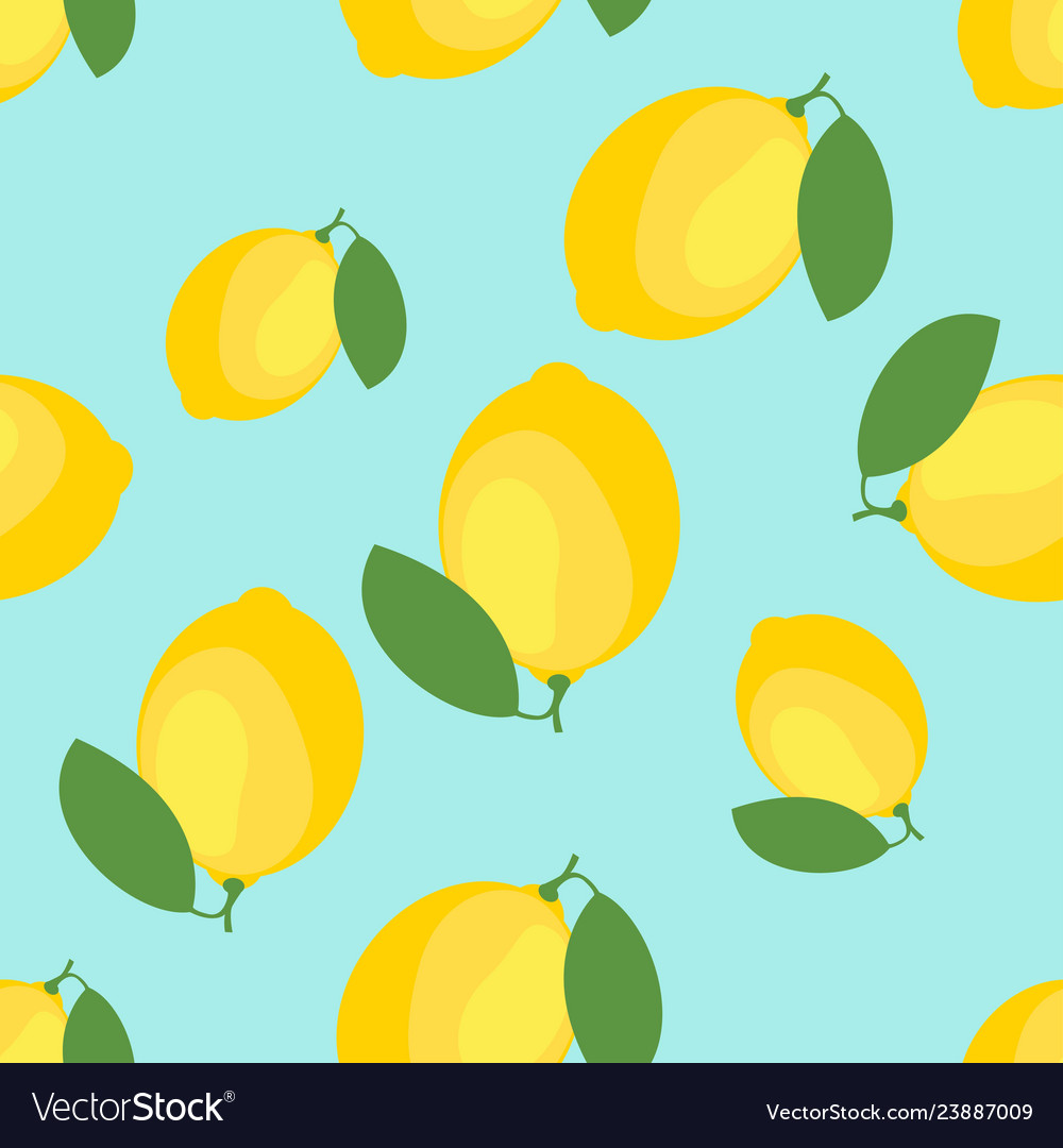 Lemon and sliced pattern background