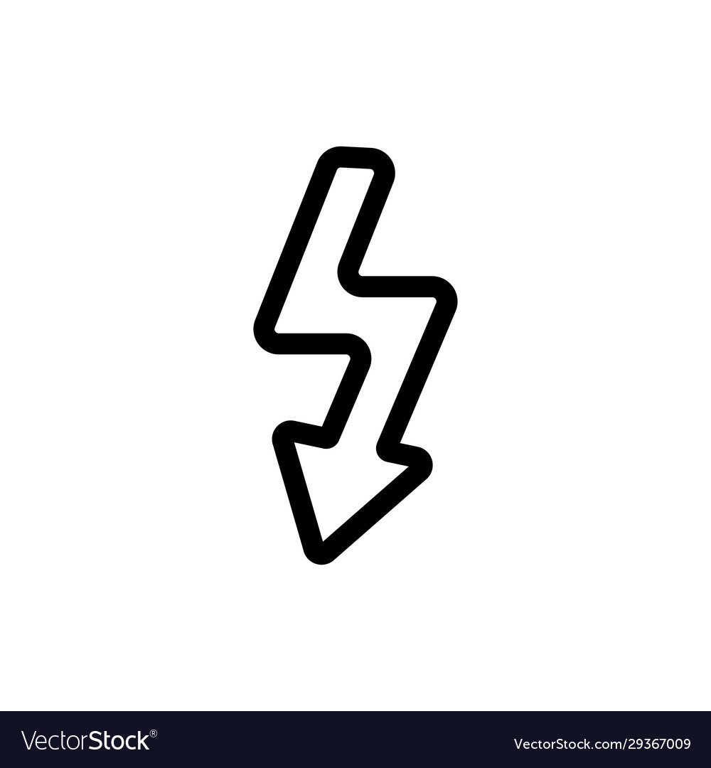 Lightning storm hurricane icon isolated vector image Lightning storm hurricane icon isolated