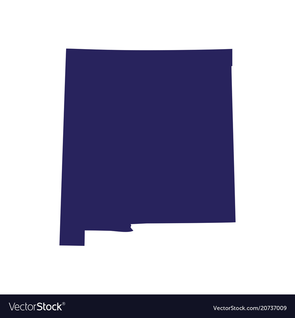 Map of the us state new mexico