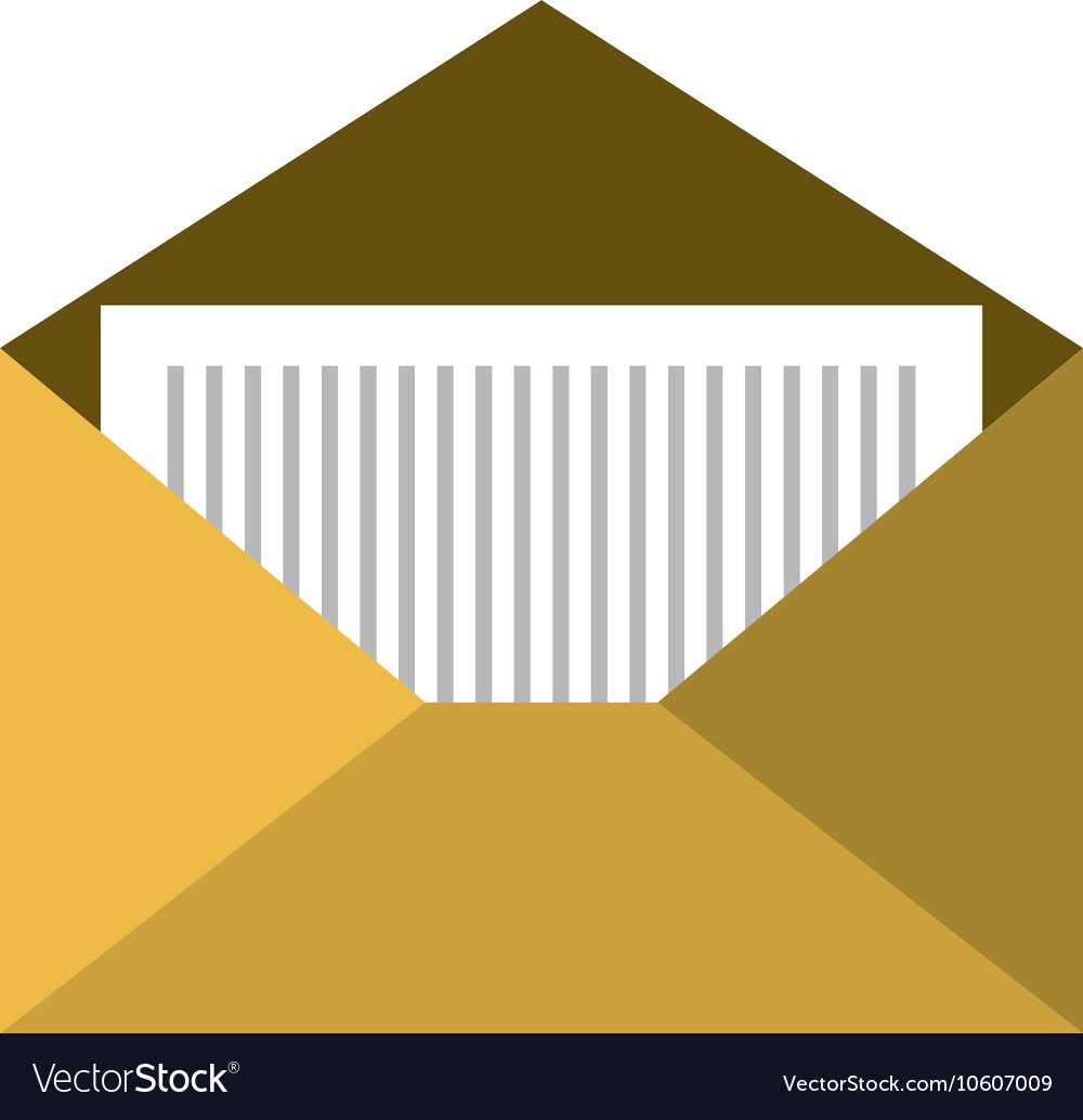 Open yellow envelope