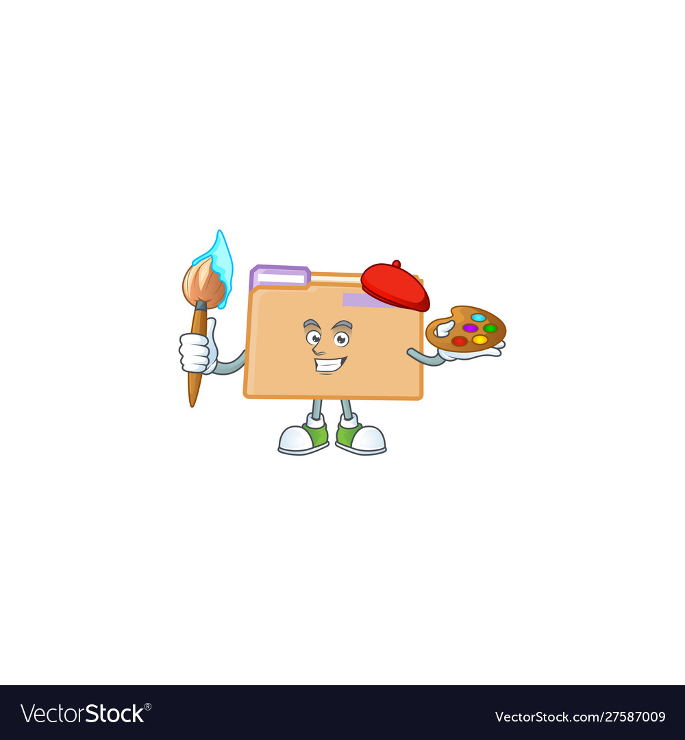 Painter folder for saving a file document vector image Painter folder for saving a file document
