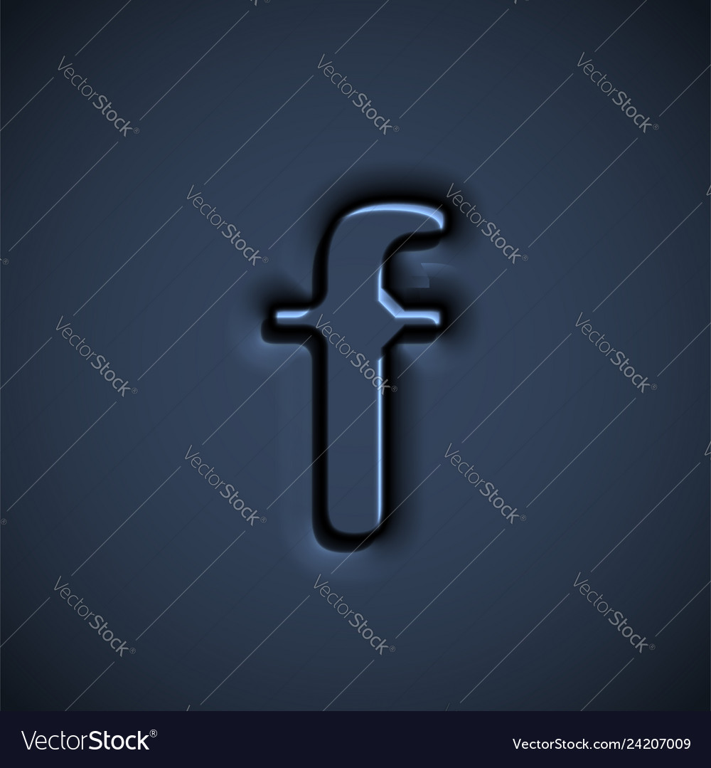 Pressed font character