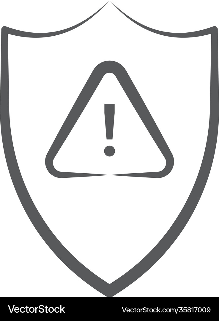 Protection failed Royalty Free Vector Image - VectorStock
