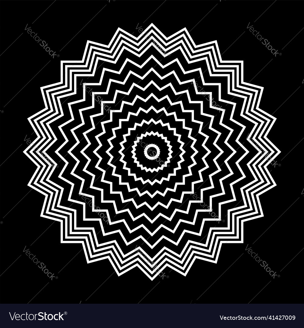 Zigzag Circle Pattern