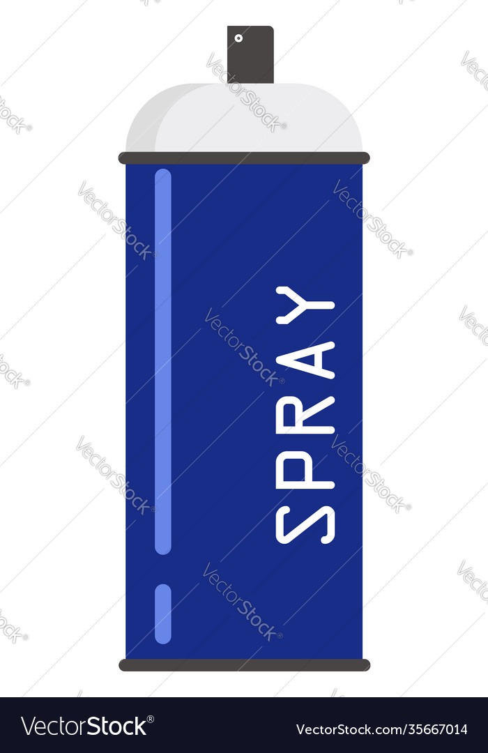 Can spray on a white background Royalty Free Vector Image