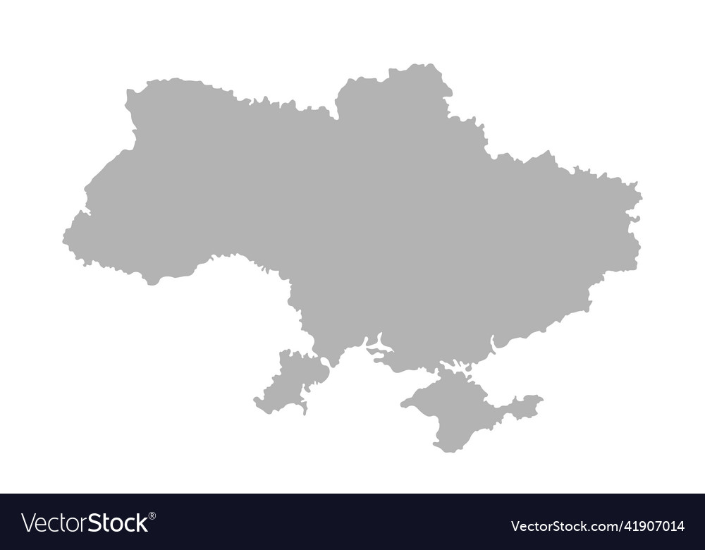 Contour conditional map of ukraine scalable