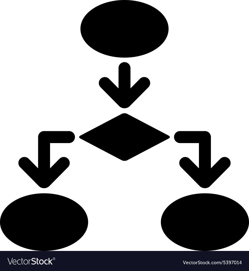 Flowchart icon from commerce set