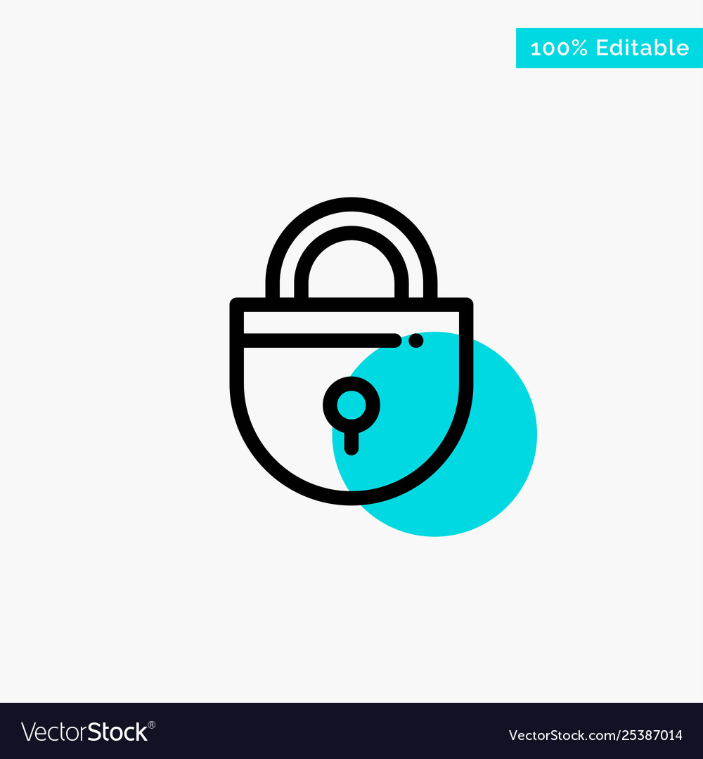 Internet lock locked security turquoise highlight