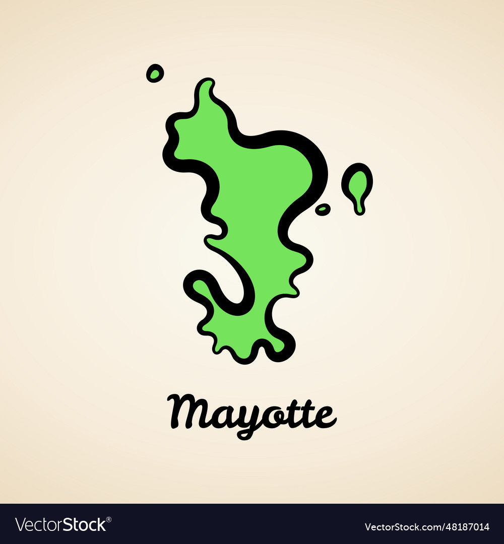 Mayotte Outline Map Royalty Free Vector Image Mayotte Outline Map Royalty Free Vector Image