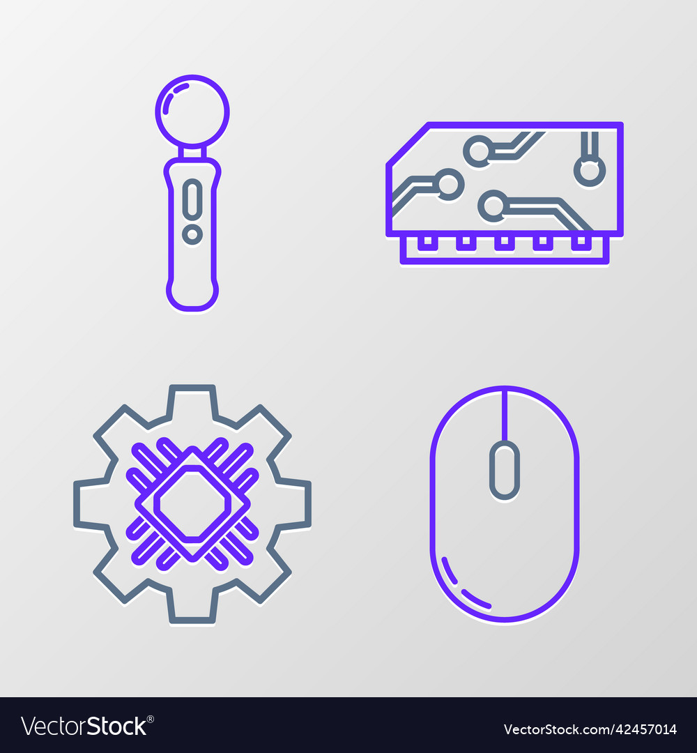 Zeile Computer Maus Prozessor ram random vector image Zeile Computer Maus Prozessor ram random