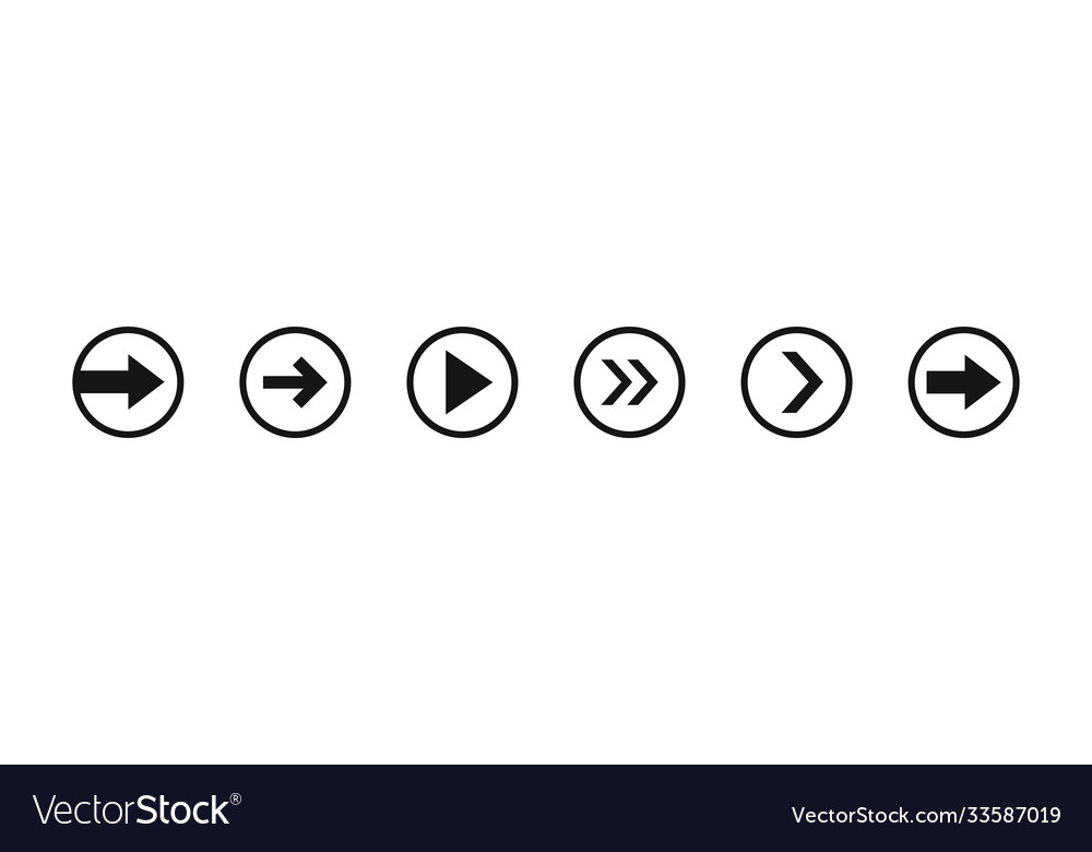 Abstract arrow in round for web background design vector image Abstract arrow in round for web background design