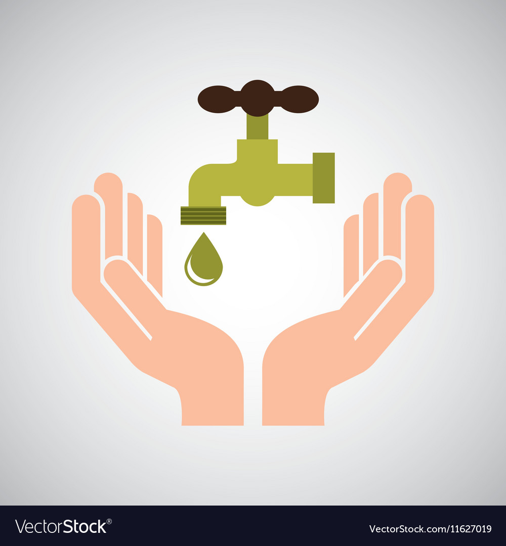 Hands care environment tap water