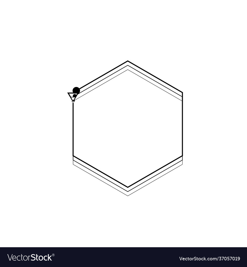Hexagons pattern internet connection vector image Hexagons pattern internet connection