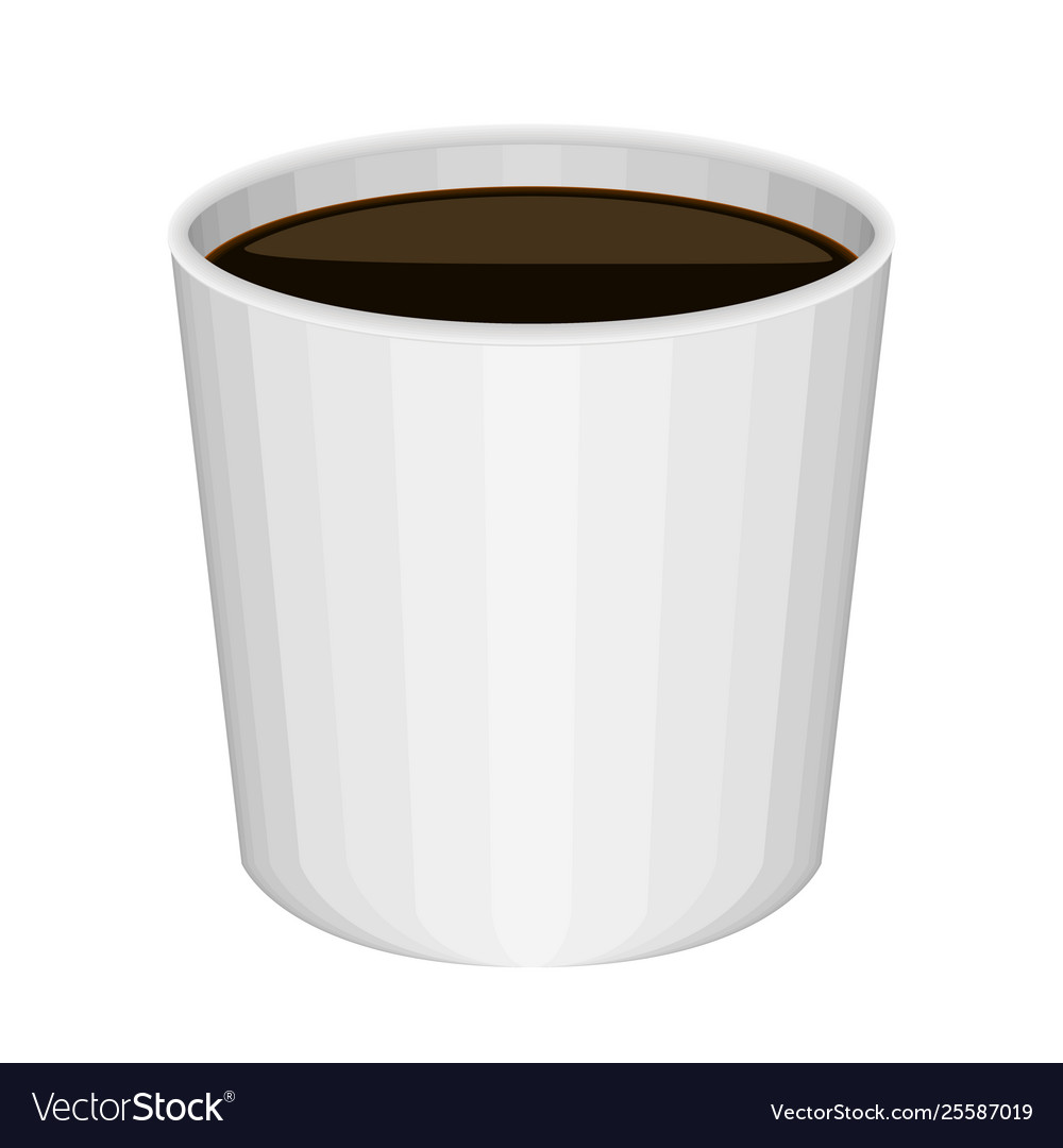 Isolated plastic cup for coffee