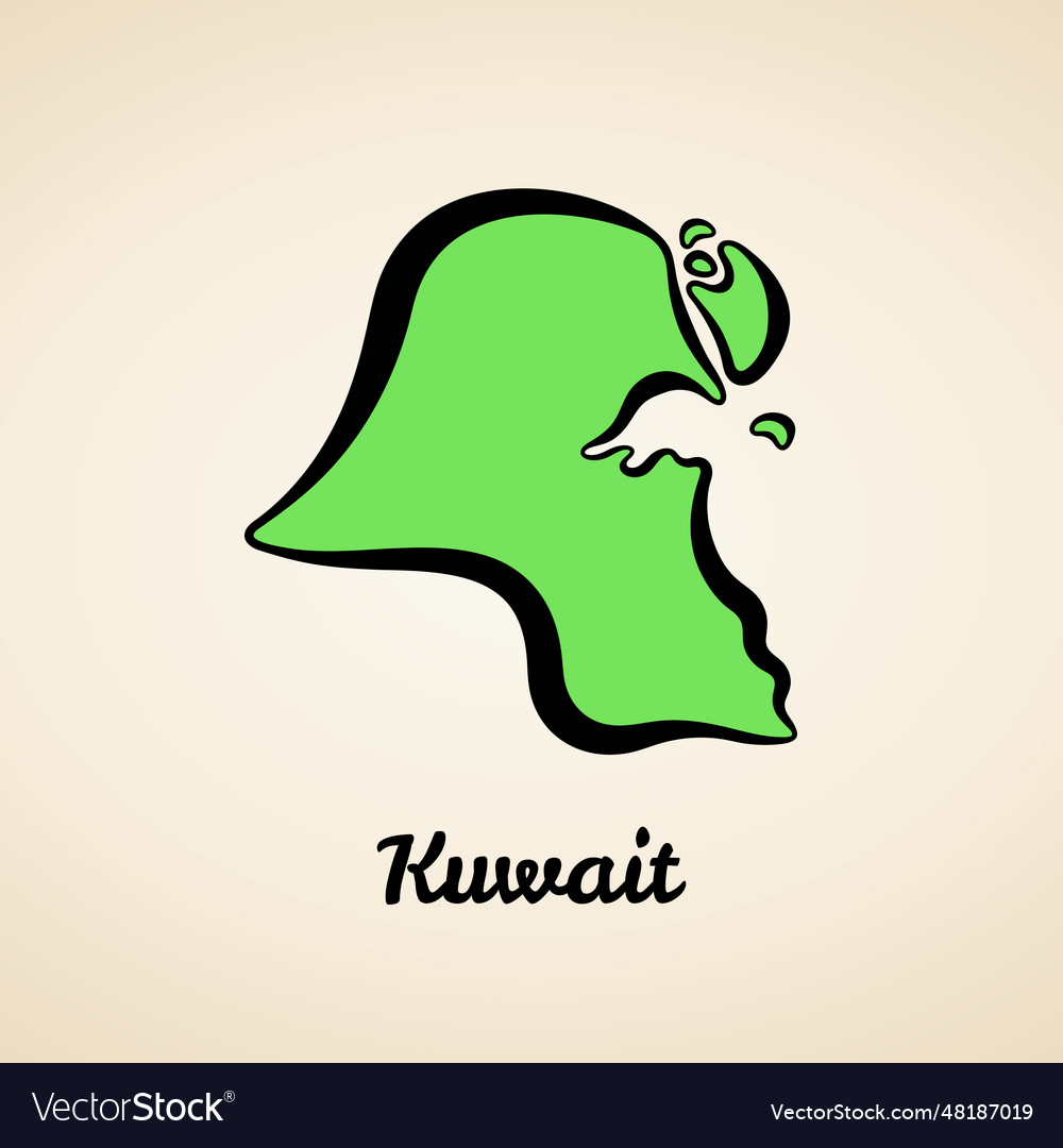 Kuwait - outline map