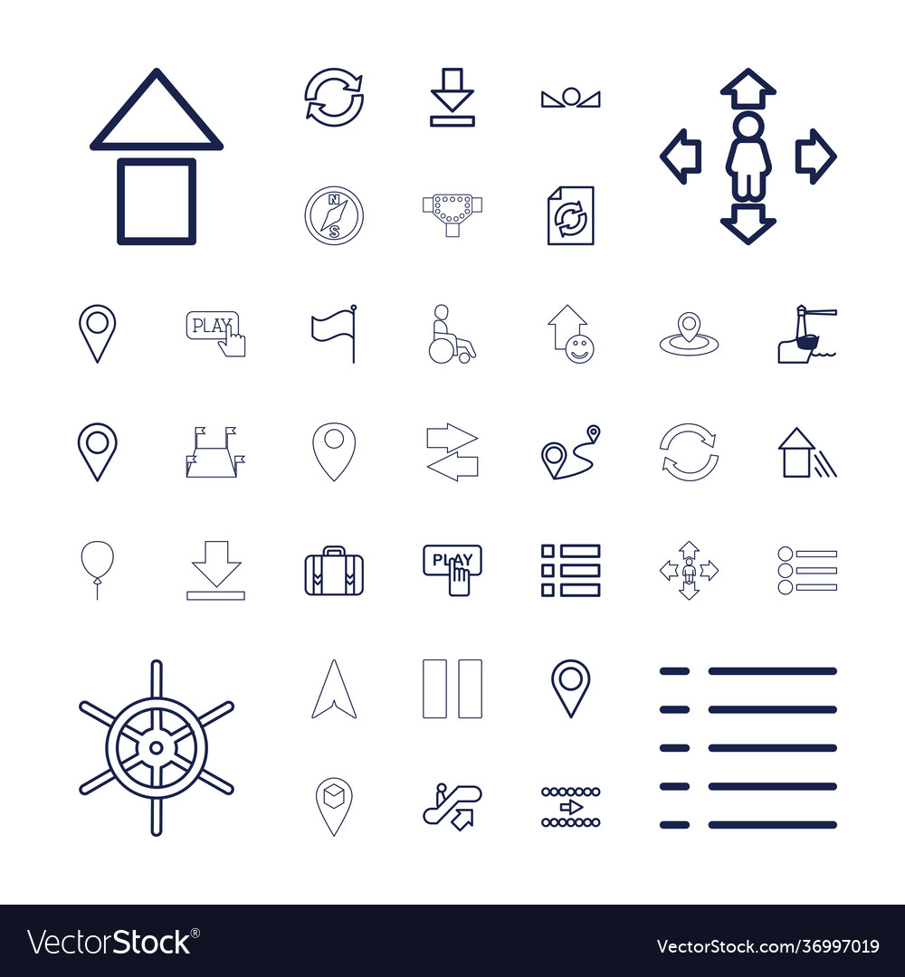 Navigation icons