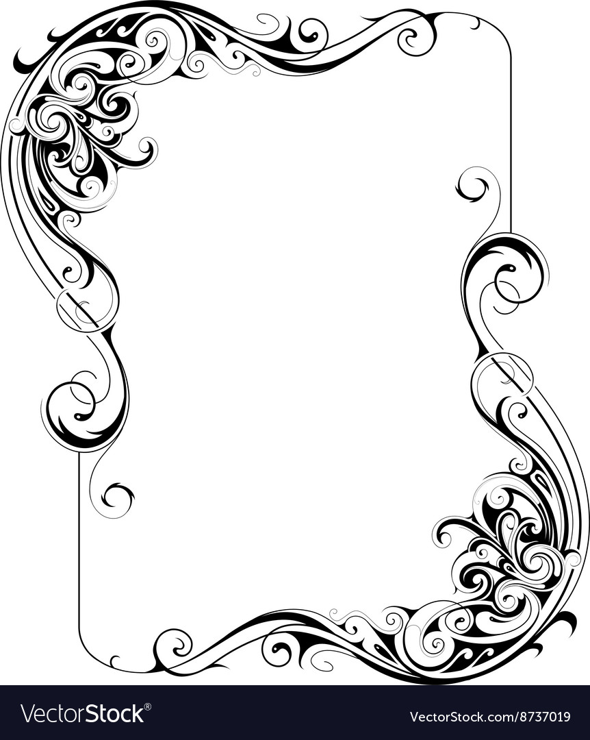 Retro style frame Royalty Free Vector Image - VectorStock