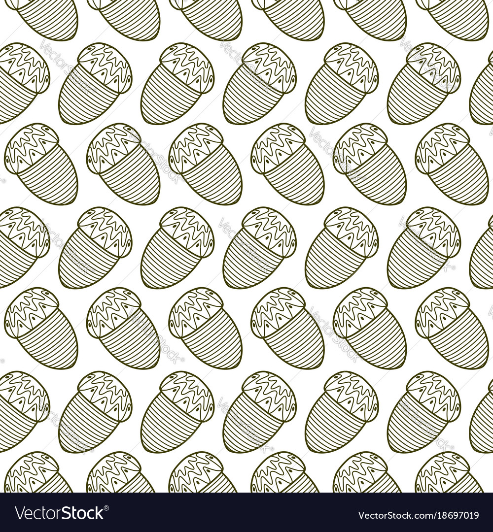 Seamless pattern from acorn