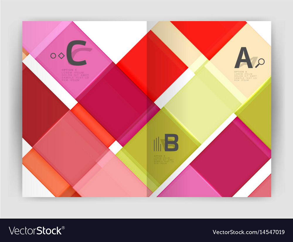 Set of front and back a4 size pages business