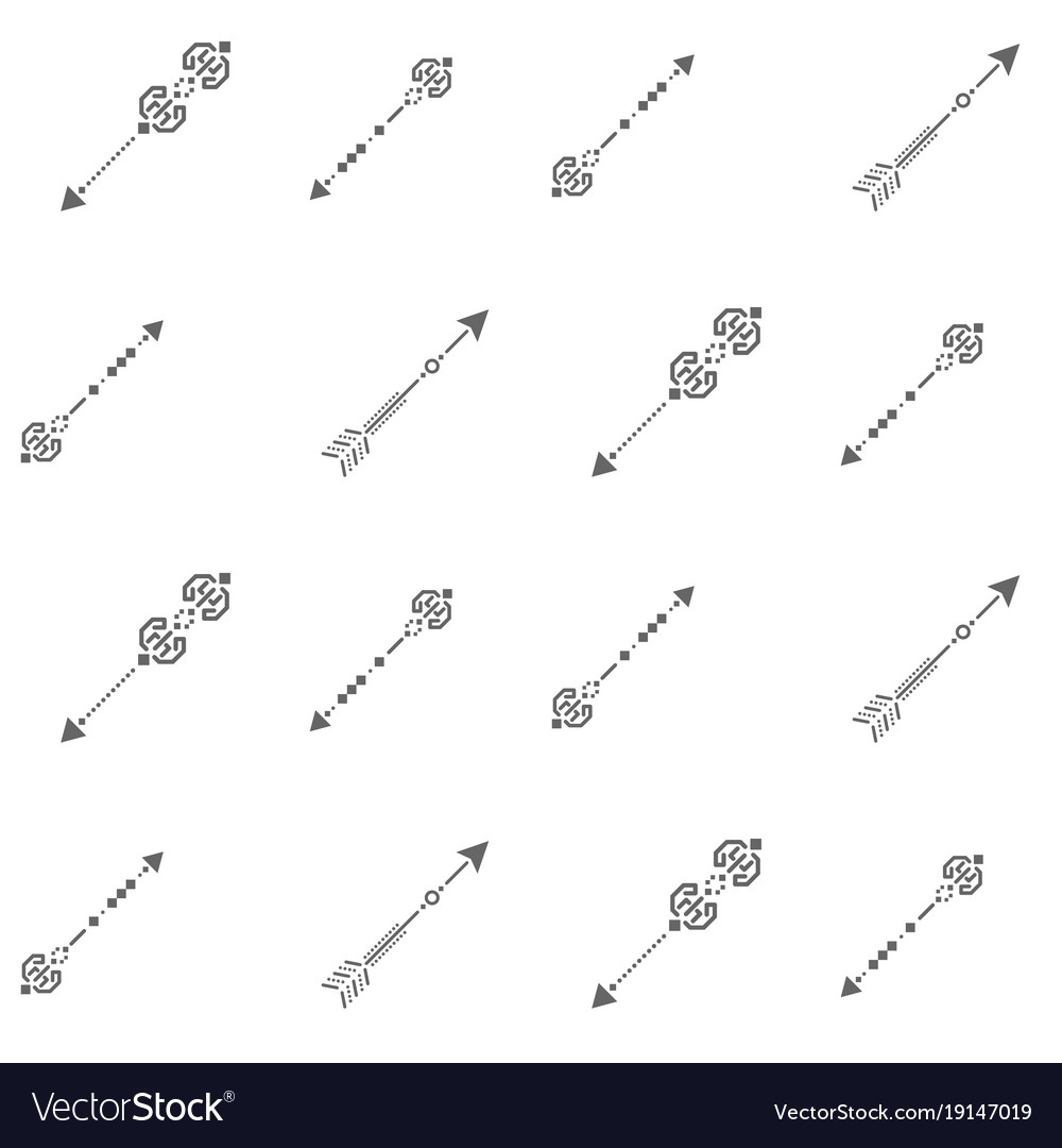 Simple arrow diagonal seamless pattern