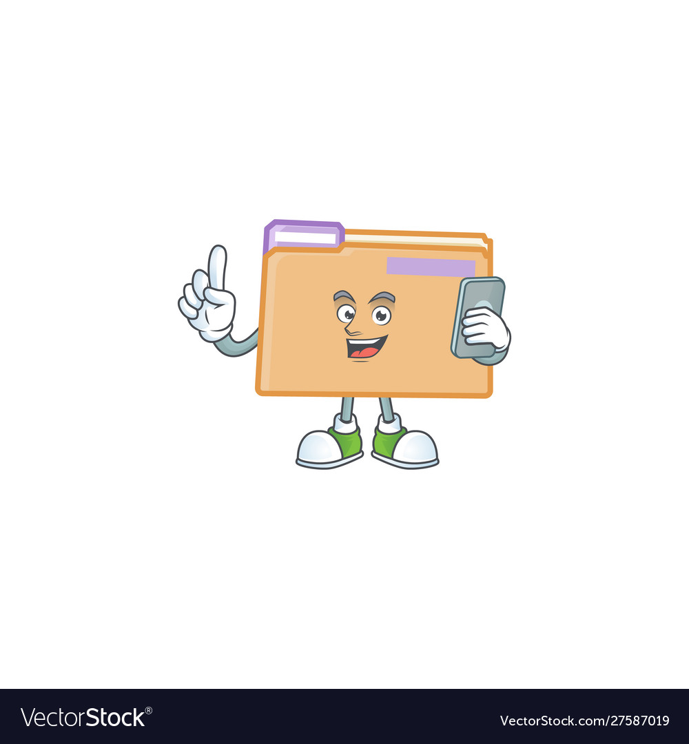 With phone folder for saving a file document