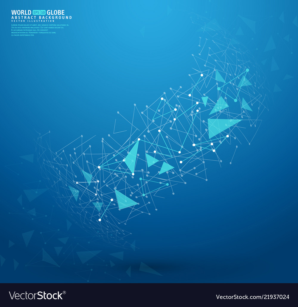 Abstract Geometric Network Background