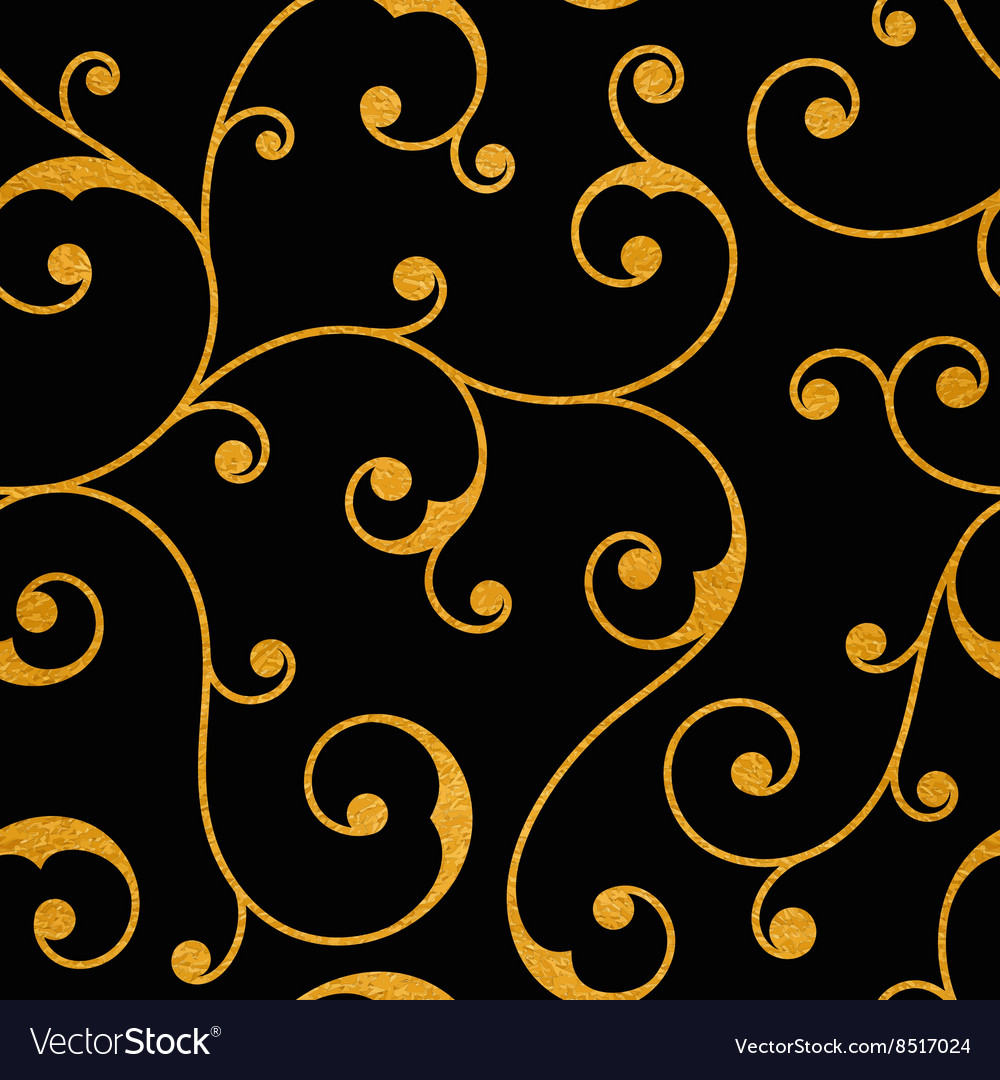 Abstract gold seamless vintage pattern Royalty Free Vector