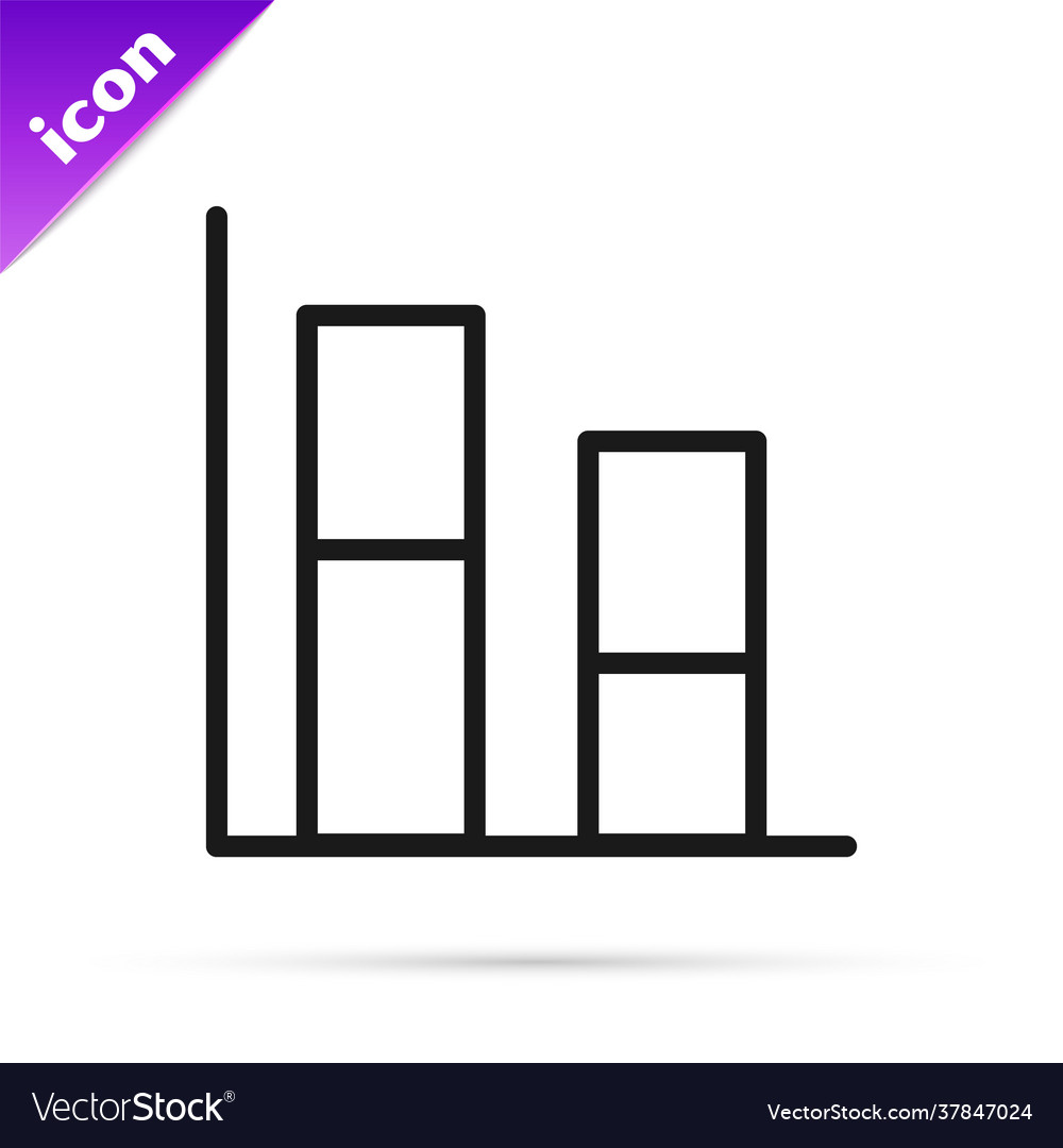 Black line graph schedule chart diagram Vector Image Black line graph schedule chart diagram