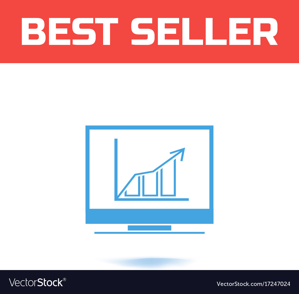 Chart icon the symbol for your web site design