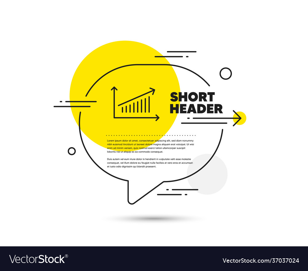 Chart line icon report graph sign vector image Chart line icon report graph sign