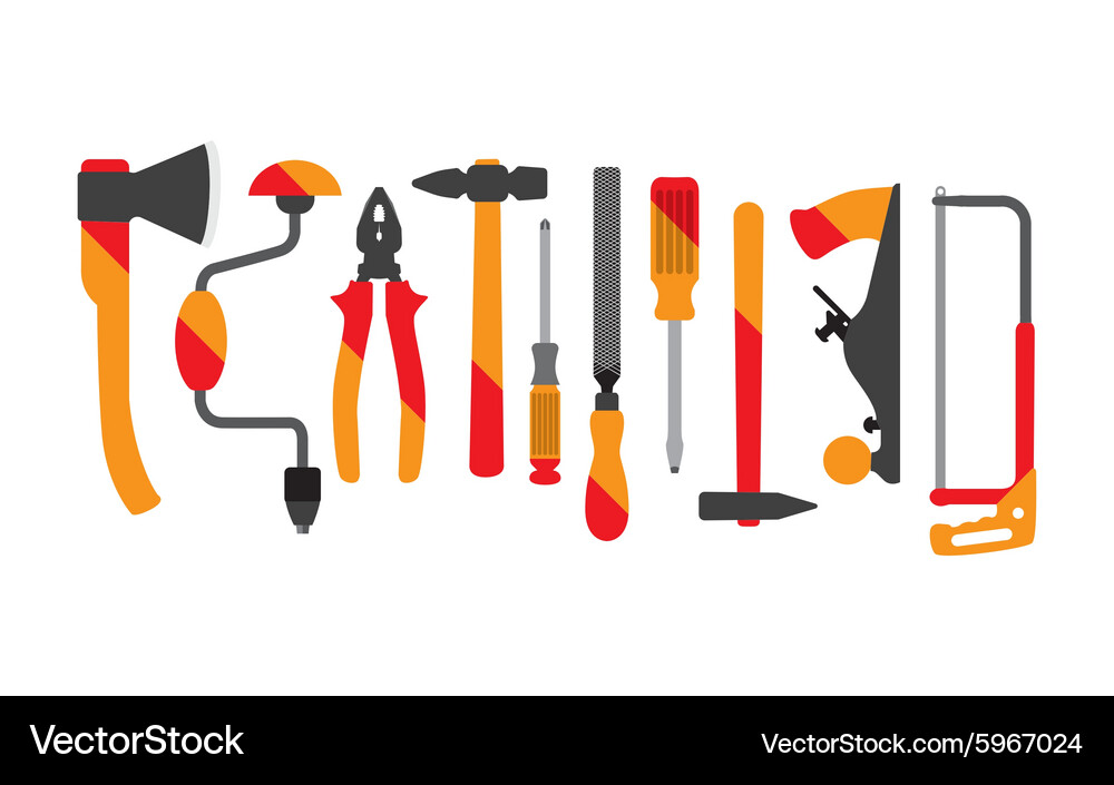 Construction tool collection Royalty Free Vector Image