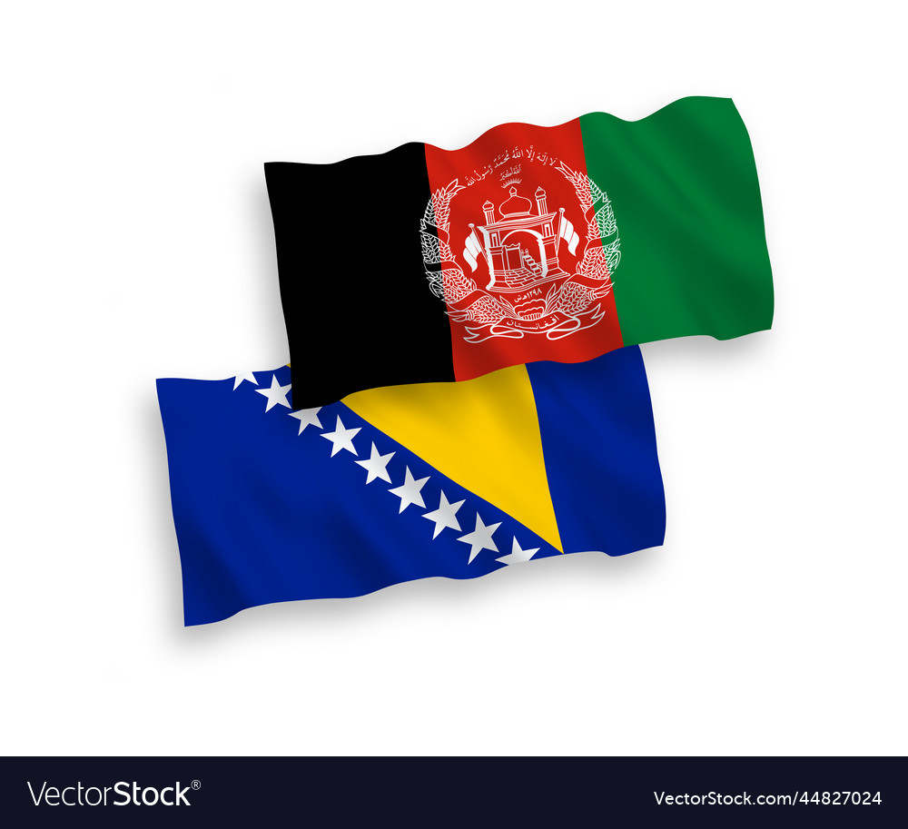 Flags of islamic republic of afghanistan Vector Image