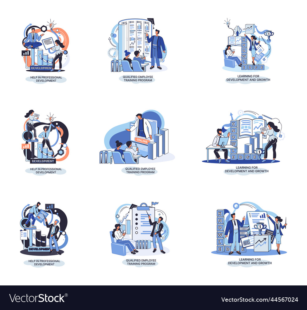 Help in professional development qualified vector image Help in professional development qualified