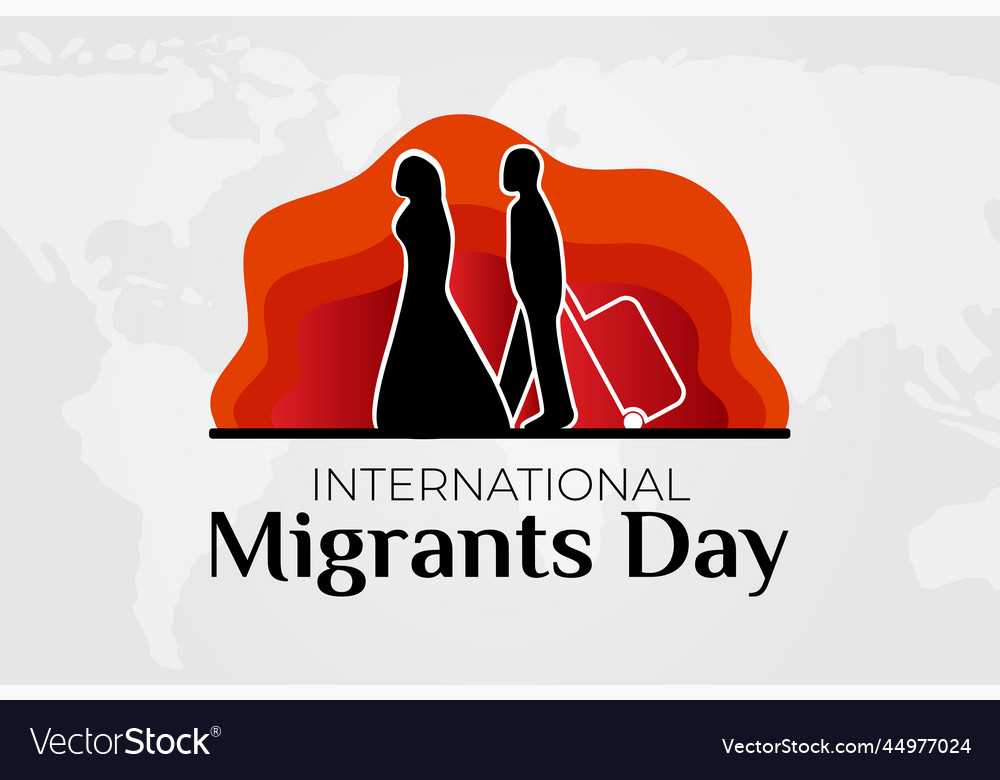 International migrants day background