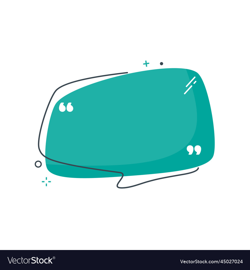 Liquid text box quote speech bubble flowing Vector Image