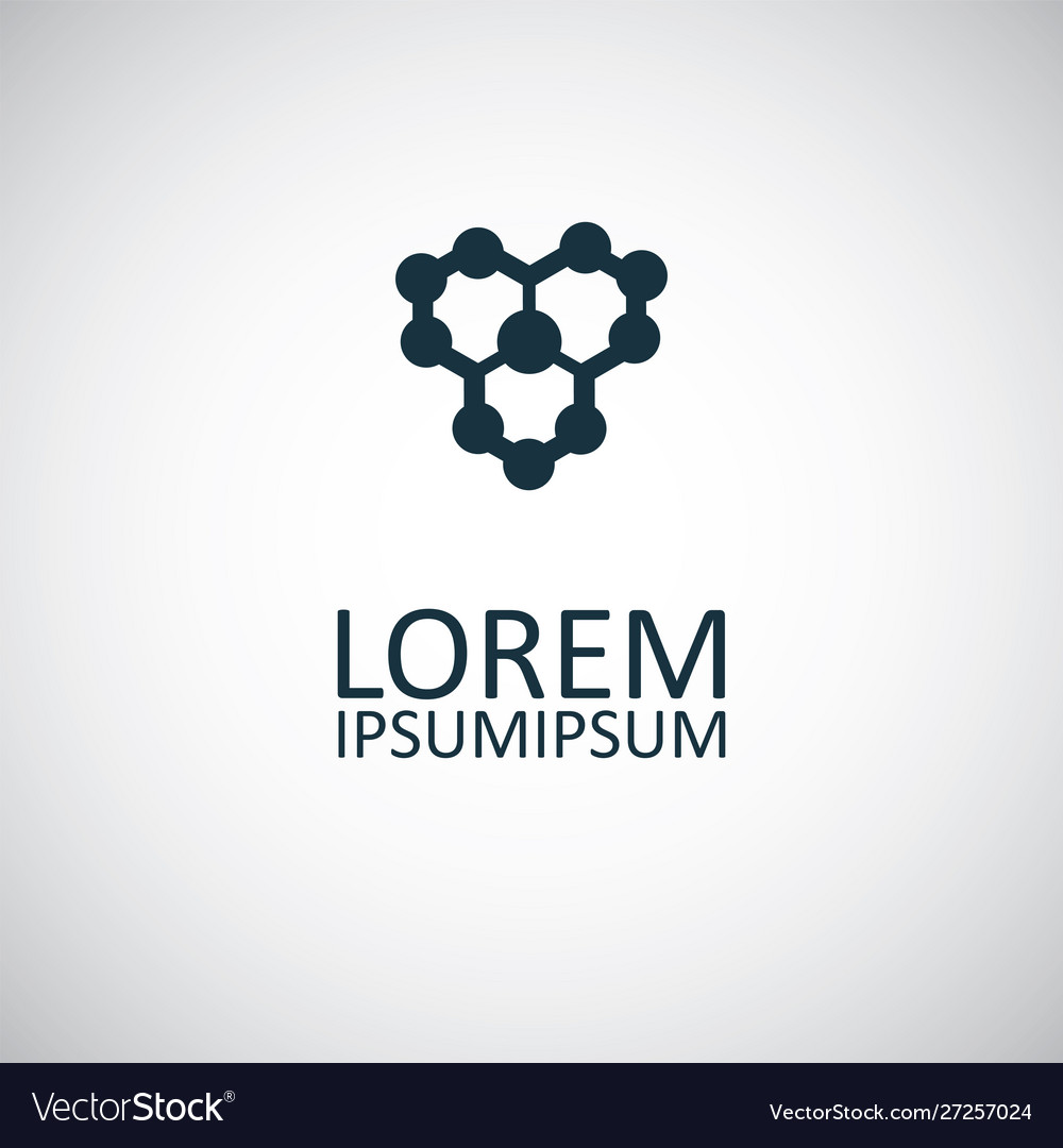 Molecule icon for web and ui on white background
