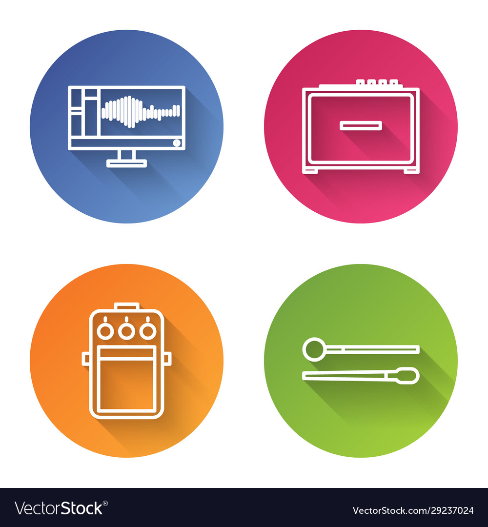 Set line sound or audio recorder on monitor