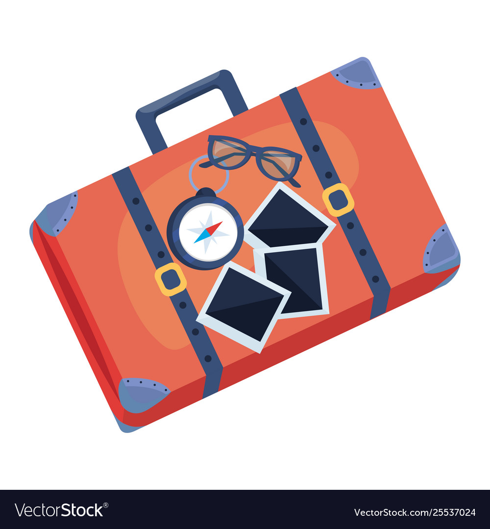 Suitcase and travel design Royalty Free Vector Image