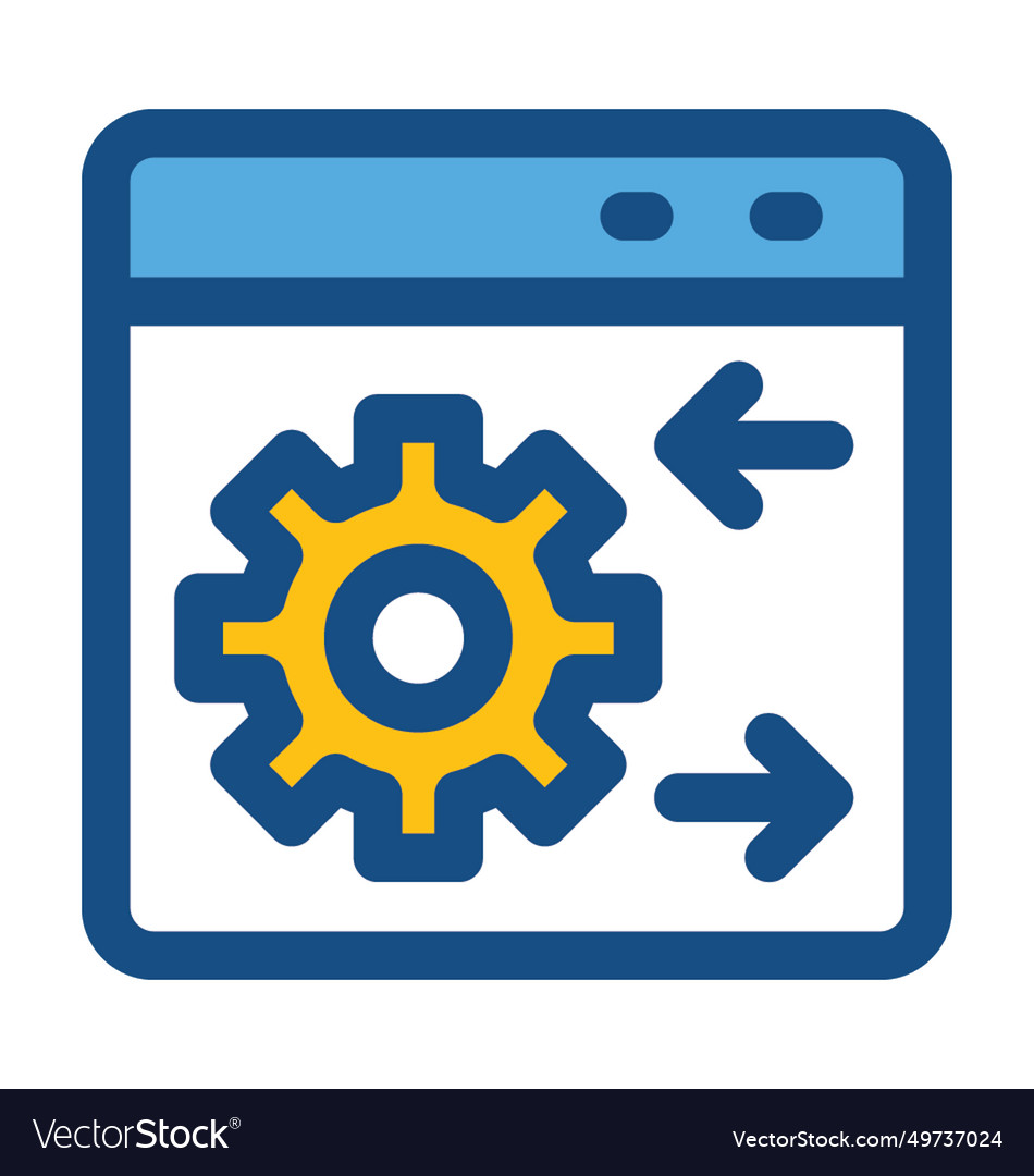 Web setting colored icon