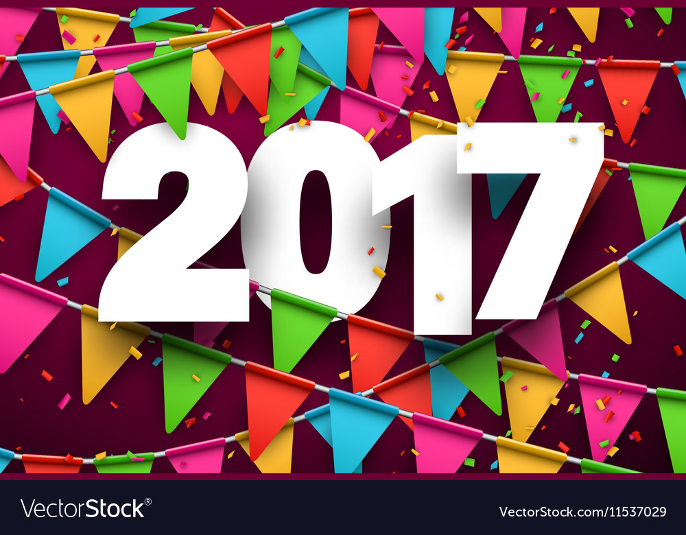 2017 new year pink background