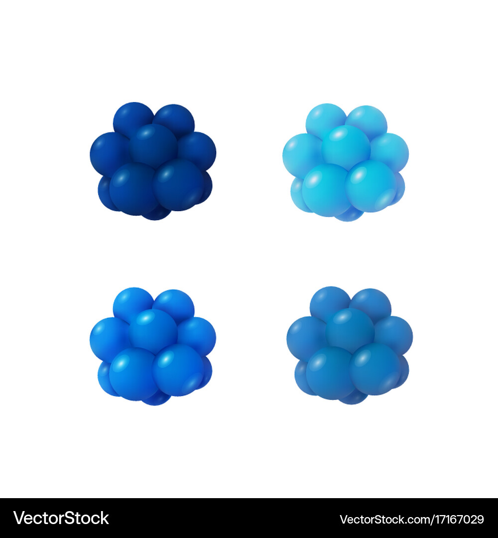 3d Abstract Atom Structure Royalty Free Vector Image