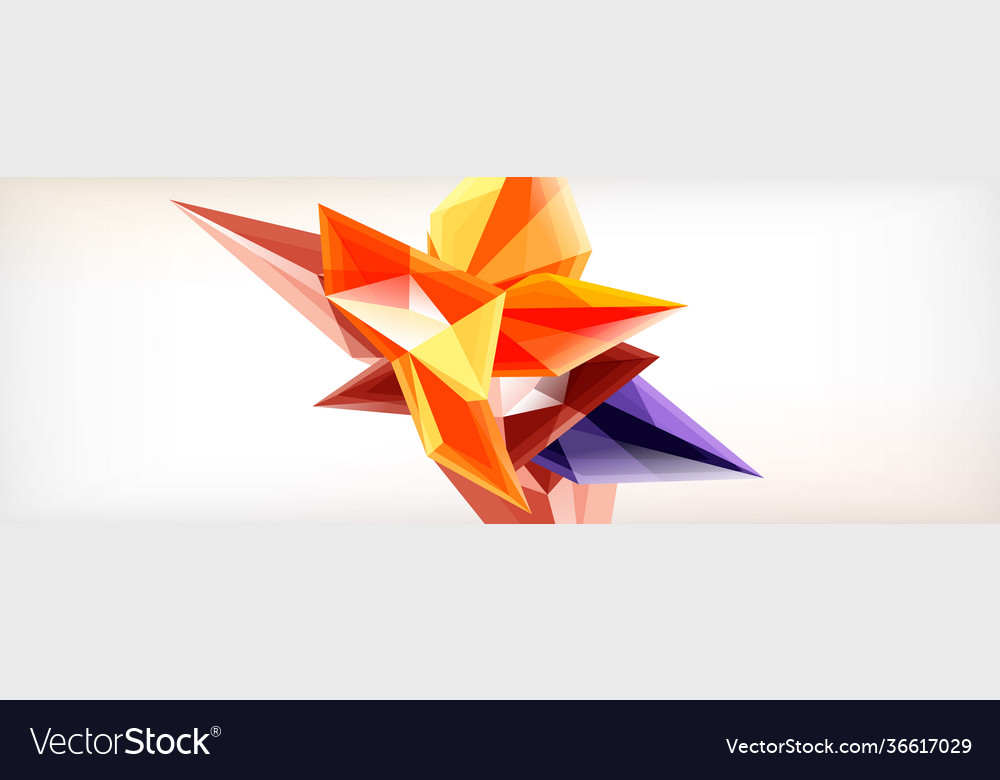 3d triangles and pyramids abstract Vector Image 3d triangles and pyramids abstract
