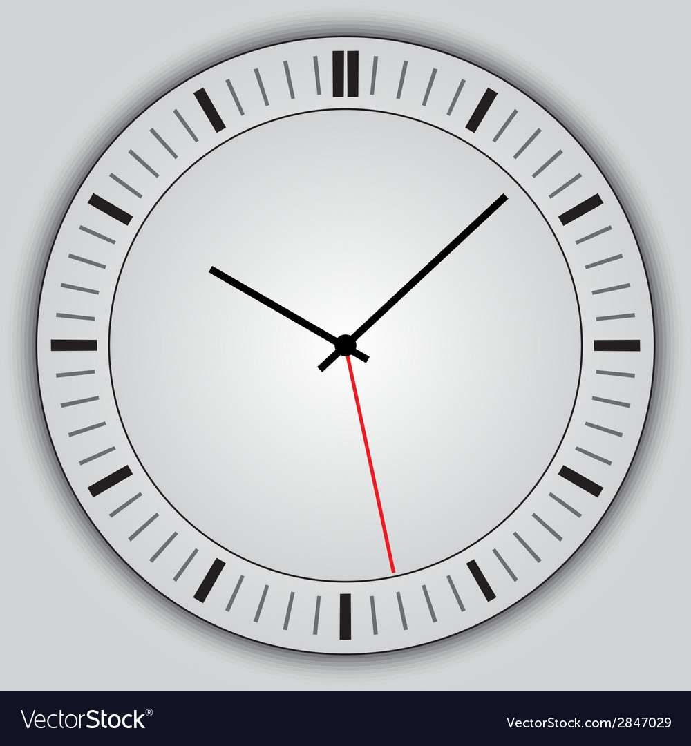 Abstract simple round clock