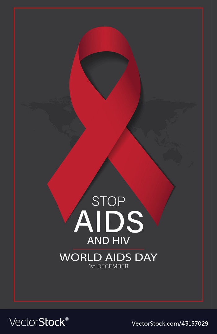 Aids banner element of this image furnished vector image Aids banner element of this image furnished